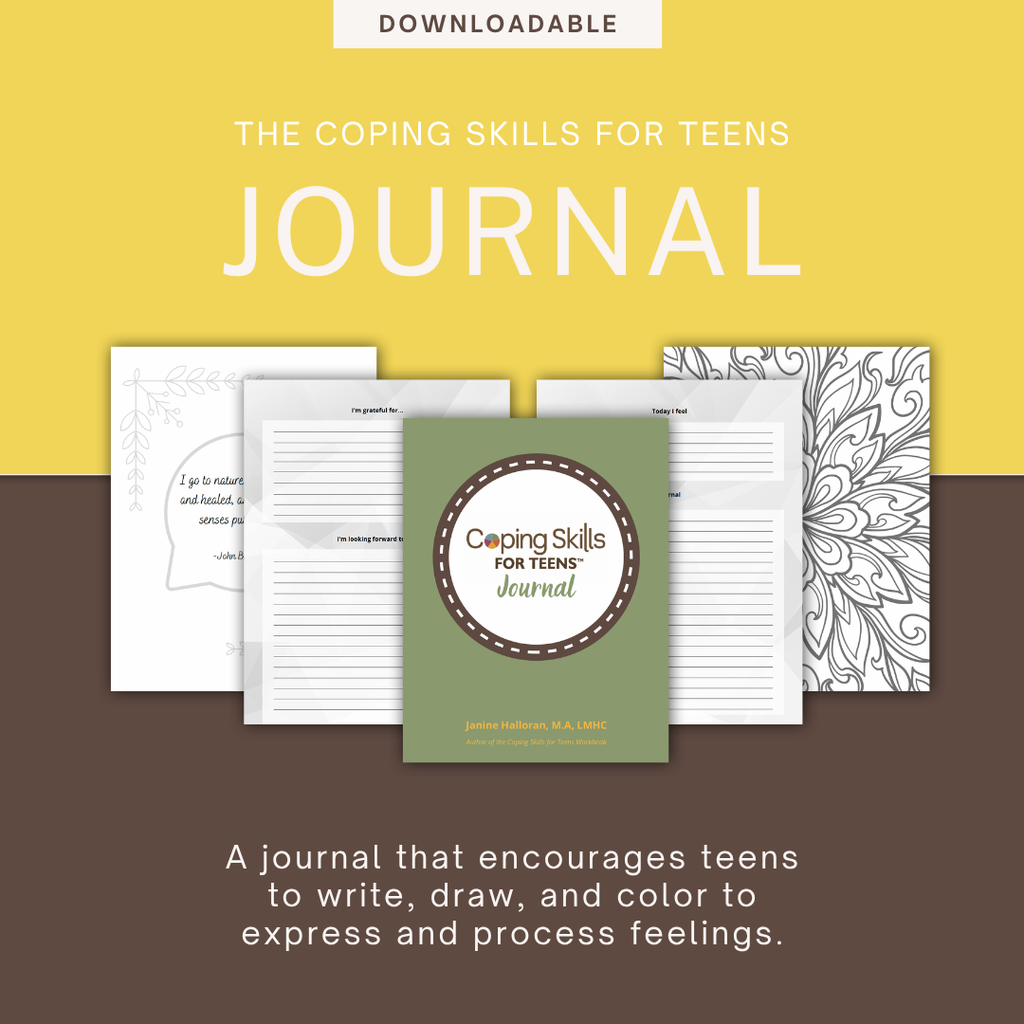 Coping Skills for Teens Journal Digital