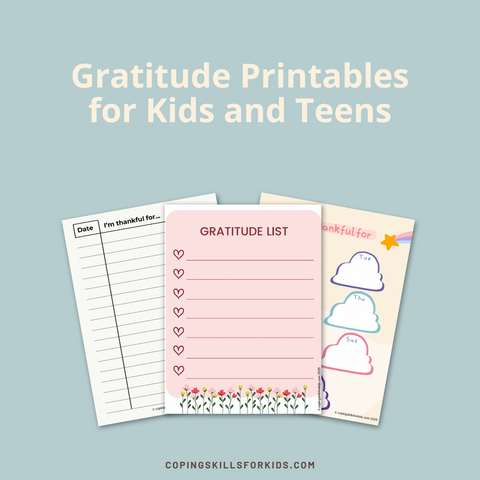 Gratitude Trackers for Kids and Teens