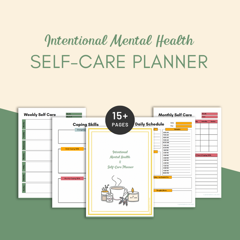 Intentional Mental Health Self-Care Planner