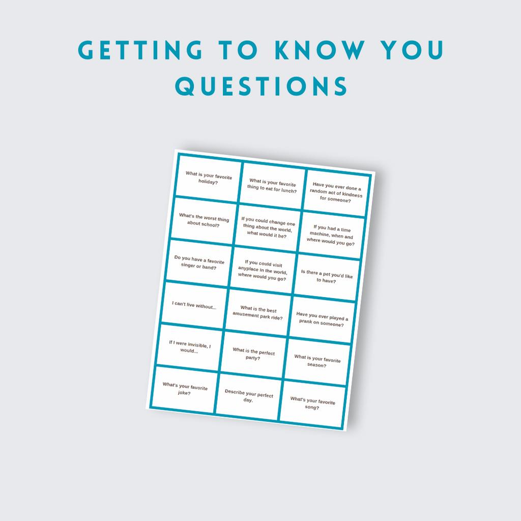 Getting To Know You Questions