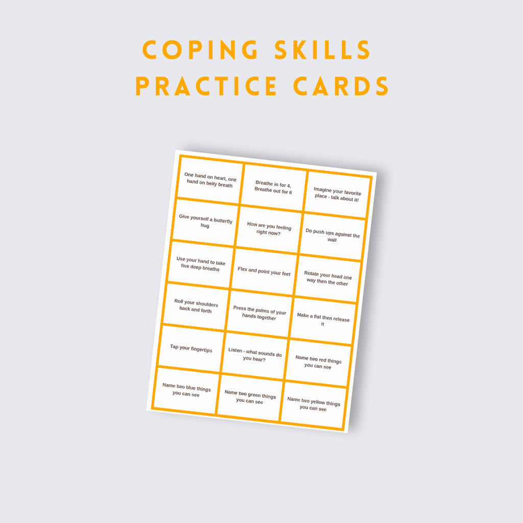 Coping Skills Practice Cards