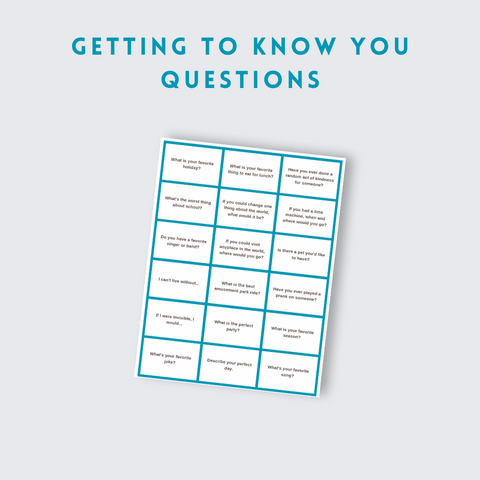 Getting To Know You Questions