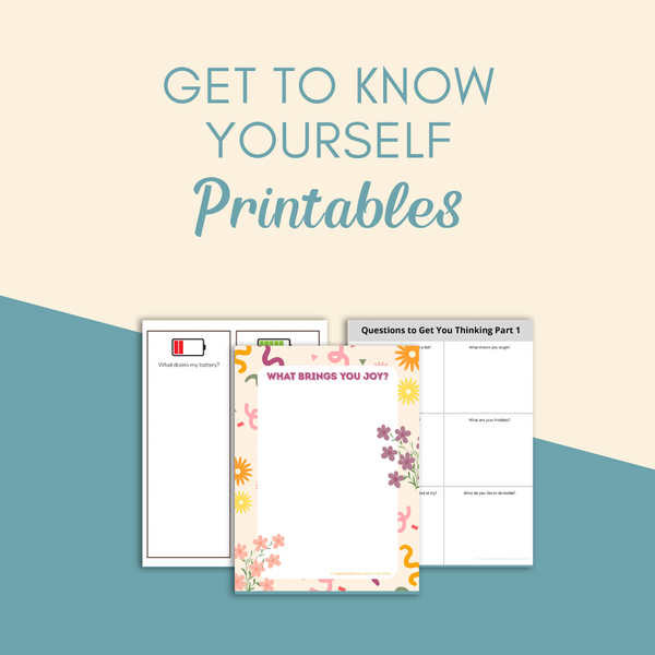 Get To Know Yourself Printables