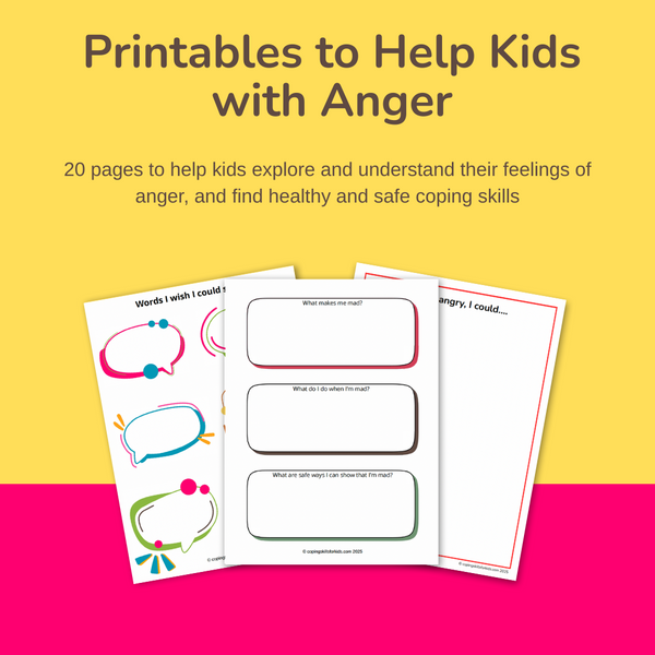Printables to Help Kids with Anger