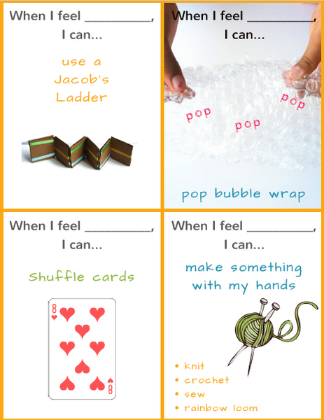 Ready to Use Coping Skills Cue Cards - Physical Set