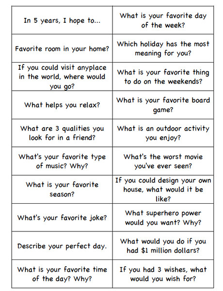 Lunch Group Questions