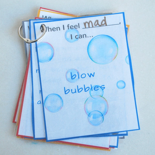 Set of 4 Ready to Use Coping Skills Cue Cards