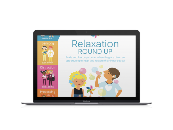 Digital Coping Skills for Kids Activity Books: Relaxation Round Up