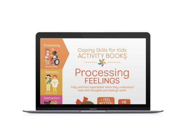 Digital Coping Skills for Kids Activity Books: Processing Feelings