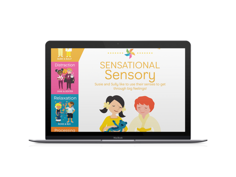 Digital Coping Skills for Kids Activity Books: Sensational Sensory