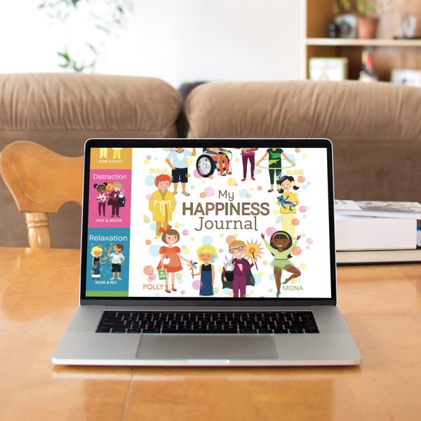 Digital Coping Skills for Kids Activity Books: My Happiness Journal